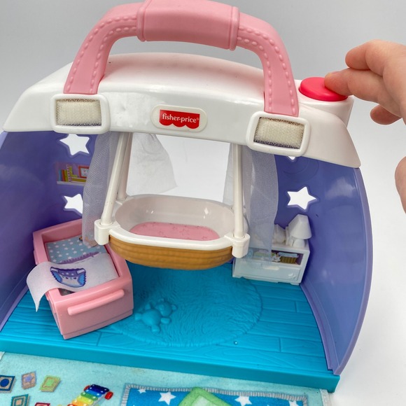 Fisher-Price Little People Cuddle & Play Baby Nursery Playset With Figures - Picture 12 of 15